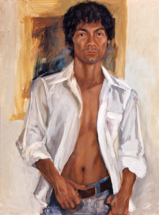 Sylvia Shap Realist Artist: Portrait of 'Peter Young'