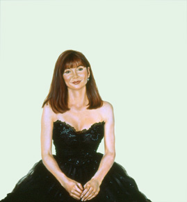 Sylvia Shap Realist Artist: Portrait of 'Victoria Principal'